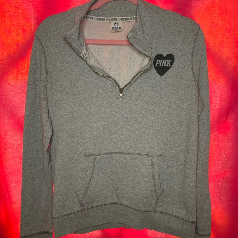 PINK Half Zip Sweatshirt